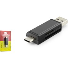 Kart Okuyucu USB Type-C Otg Hadron HDX7026