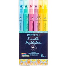 Wrıtech W-822 Silinebilir Fosforlu Kalem Neon - 6'lı Set