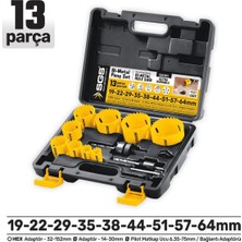 Rüzgar Makina SGS3651 Sgs Bi-Metal Panç Seti 13 Parça