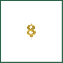 Vintessy Vıntessy 8 Rakam Mum Gold Renk BZS01