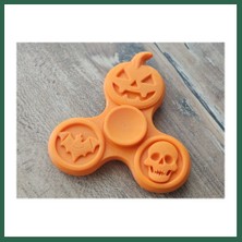 Vintessy Vıntessy 3D Baskı Balkabağı Yarasa ve Kurukafa Figürlü Fidget Spinner Turuncu BZS01