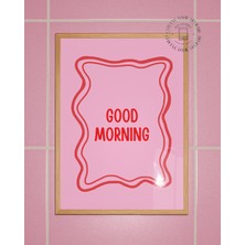 Des Vu Print Good Morning Posteri, Pinterest Temalı Çerçevesiz Poster