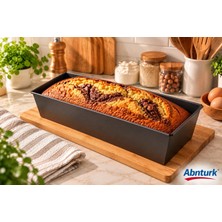 Abnturk 39X11CM Gri Paslanmaz Çelik Baton Kek Kalıbı-Yapışmaz Ekmek Kek Hamur Işleri Için Kalıp