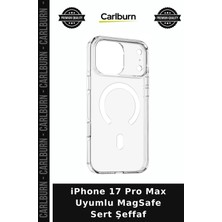 Carlburn iPhone 17 Pro Max Uyumlu Magsafe Sert Şeffaf Aksesuar Koruma Telefon