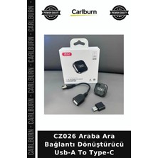 Carlburn CZ026 Araba Ara Bağlantı Dönüştürücü Usb-A To Type-C Cihaz Yolculuk Mini Carplay