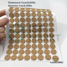 Isf Markt 99 Adet Mini Kaymaz Mobilya Keçesi– Kendinden Yapışkanlı 10 mm Çap x 1,5 mm Kalınlık – Sandalye Vs