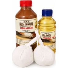 Mega Gomalak Doğal Ahşap Cila Seti Gomalak 500 + Cila Yağı 250ML + 2 Adet Sürme Topu