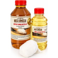Mega Gomalak Şeffaf Cila Seti Gomalak 500 + Cila Yağı 250 ml + 1 Adet Sürme Topu