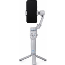 Yapay Zeka Takipli Telefon Gimbali Katlanabilir Tripod Bluetooth Kontrollü Dahili LED Işıklı