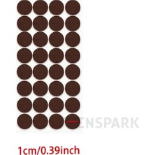Zen Spark 32 Adet Yapışkanlı Minik 1cm Keçe Mobilya Masa Sandalye Parke Zemin Koruyu Kaydırmaz