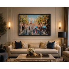 Isf Markt Siyah 5 cm Derin Çerçeveli Premium Tuval Tablo 70X50 cm | Modern Duvar Dekoru | Yüksek Kalite Canvas Baskı | Salon, Ofis ve Yatak Odası