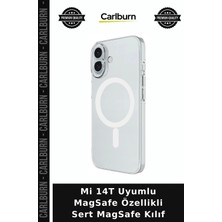 Carlburn Mi 14T Uyumlu Magsafe Özellikli Sert Magsafe Kılıf Cihaz Koruma Telefon Ürünü Mobil Aksesuar