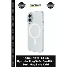 Carlburn Redmi Note 13 4g Uyumlu Magsafe Özellikli Sert Magsafe Kılıf Cep Telefonu Modern Kapak Cihaz Kılıfı
