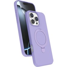 SS Home Concept Apple iPhone 16 Pro Regal Magsafe Standlı Kapak - Lila