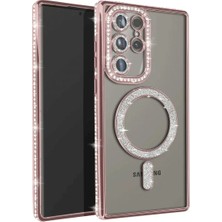 SS Home Concept Samsung Galaxy S23 Ultra Joke Simli Magneticsafe Kılıf - Pembe