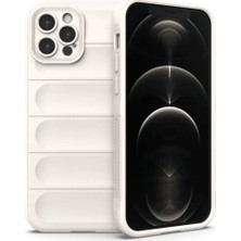 SS Home Concept Apple iPhone 12 Pro Kılıf Optimum Silikon - Krem