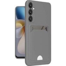 SS Home Concept Samsung Galaxy A16 5g Kılıf Kelvin Kartvizitli Silikon - Gri