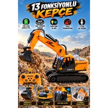 KoseToys Uzaktan Kumandalı 13 Fonksiyonlu Metal Kepçe Ucu LED Işıklı ve Sesli Kepçe Dönen Gövde