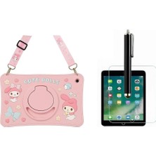 Ennar Huawei Matepad 11.5s 2026 Uyumlu Cute Dolls Askılı Standlı Tablet Kılıfı+Kalemi+Kırılmaz Cam