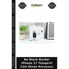Carlburn No Black Border iPhone 17 Temperli Cam Ekran Koruyucu Cihaz Koruma Cep Zırhı