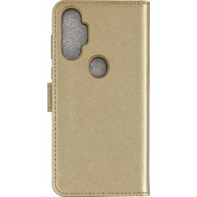 SS Home Concept Tecno Spark 7 Pro Trend S Plus Kapaklı Kılıf - Gold