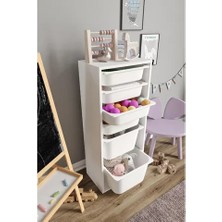 Vivense Baby Darling Large Mono Altı Sepetli Oyuncak Dolabı