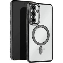 SS Home Concept Samsung Galaxy A25 5g Joke Simli Magneticsafe Kılıf - Siyah