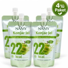 Namy Konjac Jöle Yeşil Elma Aromalı Düşük Kalorili Atıştırmalık 120G x 4 Adet - Tanışma Paketi