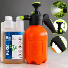 Kene Ilacı/bahçe ve Dış Mekan Için Haşere Ilacı Perm 1 Lt/2 Lt Ilaçlama Pompası Seti