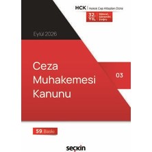 Ceza Muhakemesi Kanunu (Cep Kitabı) Seçkin Yayıncılık (Yayına Hazırlayan) 59. Baskı, Eylül 2026