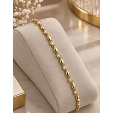 Mel and Co Yuvarlak Taşlı Luxury Bileklik