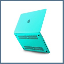 Bezos Macbook Pro 13 2020 Macbook Buzlu Kapak - Yeşil Bbz