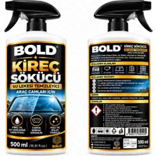 Bold Kireç Sökücü ve Su Lekesi Temizleyici 500 ml – Araç Camı, Duşakabin, Cam ve Batarya Temizleyici
