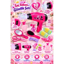 KoseToys Kız Oyuncak Güzellik Seti 10 Parça Pembe