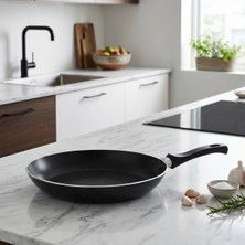 Belirtilmemiş Tagghaj Yapışmaz Kaplama-Siyah 24 cm Kızartma Tavası