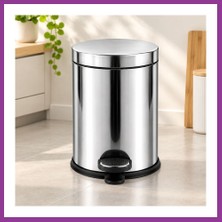 Bezos 5 L Metal Pedallı Çöp Kovası Atg