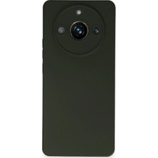 Realme 11 Pro Kılıf Nano Içi Kadife Silikon - Koyu Yeşil