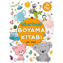Bigkids Yayınları Çıkartmalı Boyama Kitabı 3 Yaş+