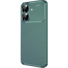 Alemdar Pazarlama Realme Note 60 Kılıf Auto Focus Karbon Kapak - Koyu Yeşil