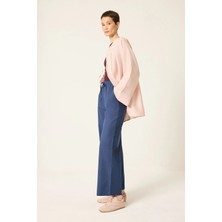 Touche Prive Beli Lastikli Gabardin Pantolon
