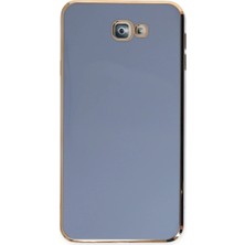 Samsung Galaxy J7 Prime Kılıf Volet Silikon - Mavi