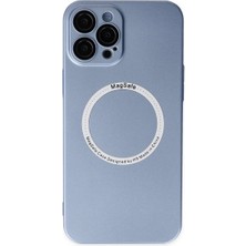 Apple iPhone 12 Pro Kılıf Jack Magneticsafe Lens Silikon - Sierra Blue