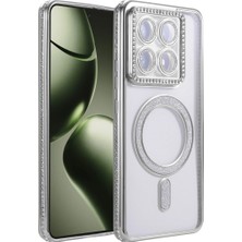 Xiaomi Mi 14T Pro Joke Simli Magneticsafe Kılıf - Gümüş