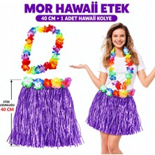 Milas Toptan Luau Ha Mor Hawaii Etek 40 cm ve 4’lü Hawaii Seti