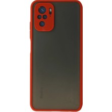 Xiaomi Redmi Note 10 Kılıf Montreal Silikon Kapak - Kırmızı