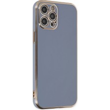 Apple iPhone 12 Pro Max Kılıf Volet Silikon - Mavi