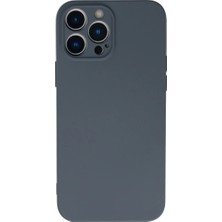 Apple iPhone 13 Pro Kılıf Nano Içi Kadife Silikon - Gri