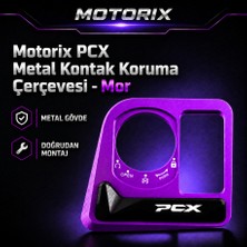 Motorix Pcx Metal Kontak Koruma Çerçevesi - Mor