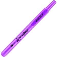 Wrıtech W-805S Basmalı Fosforlu Kalem Refıll Pastel Lila - 12'li Kutu