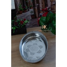 Dmt Copper Home 1 Adet 430 Kalite Krom Çelik  Işlemeli Kayık Tabak 33 cm – El Yapımı Pilav ve Salata Sunum Tabağı